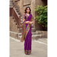 Versatile Women's Silk Blend Woven Saree With Blouse Piece