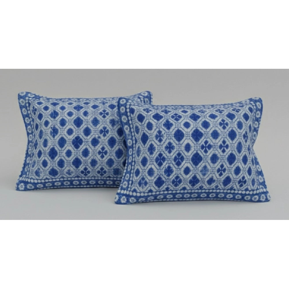 Amazing Fleece Geometric Double Polar Warm Bedsheet with 2 Pillow Cover