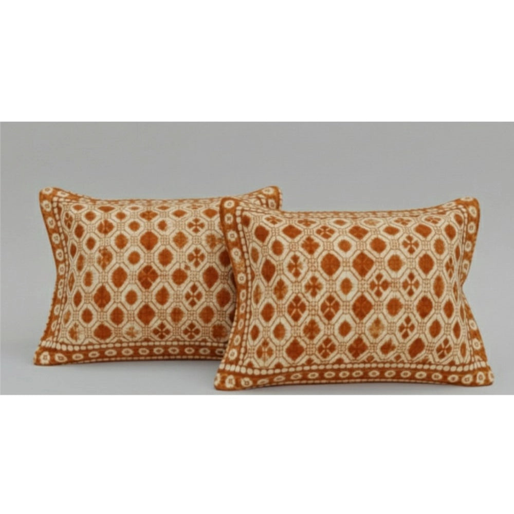 Amazing Fleece Geometric Double Polar Warm Bedsheet with 2 Pillow Cover