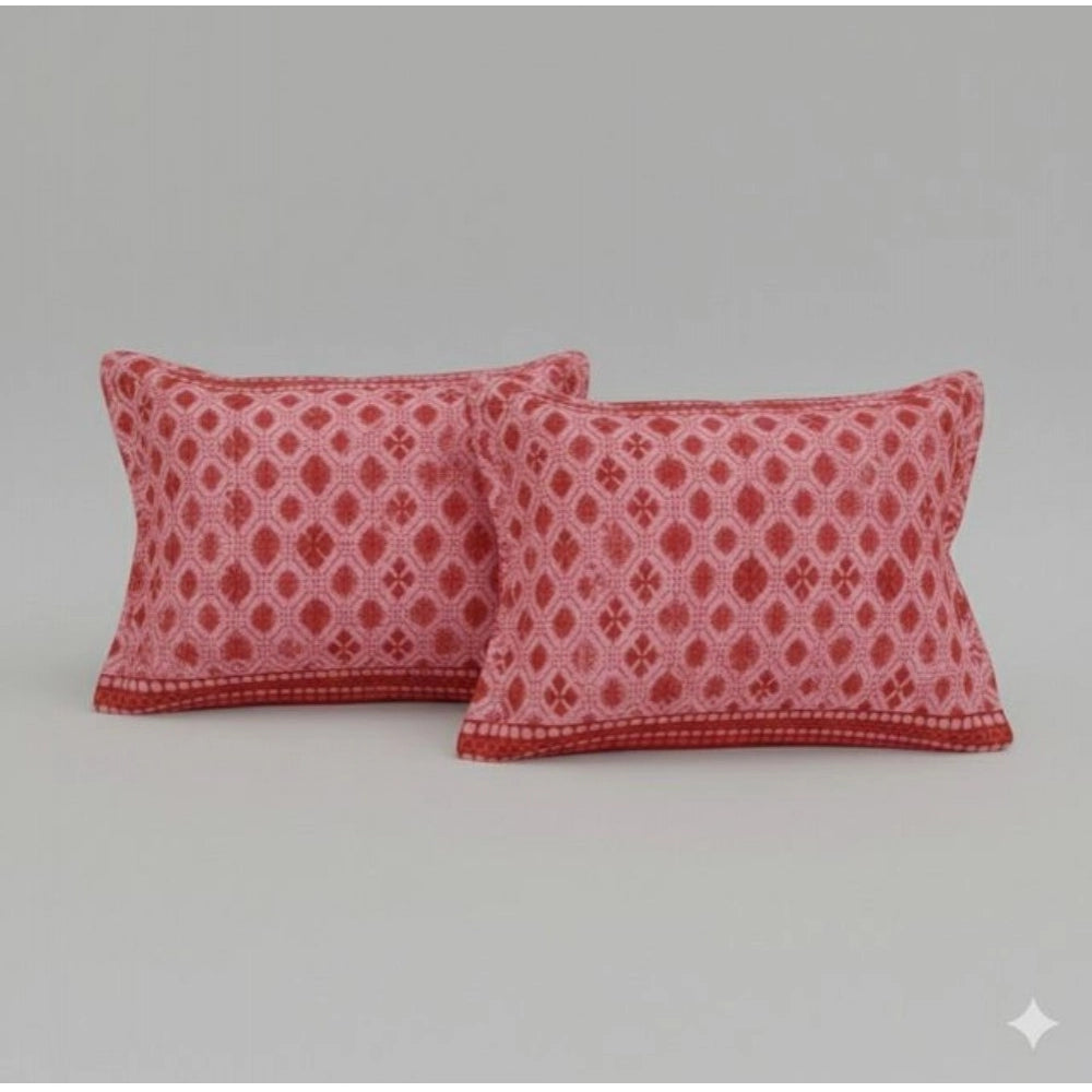 Amazing Fleece Geometric Double Polar Warm Bedsheet with 2 Pillow Cover