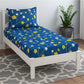 Magnificent Microfiber Floral Printed Single Bedsheet with 1 Pillow Cover