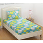 Magnificent Microfiber Floral Printed Single Bedsheet with 1 Pillow Cover