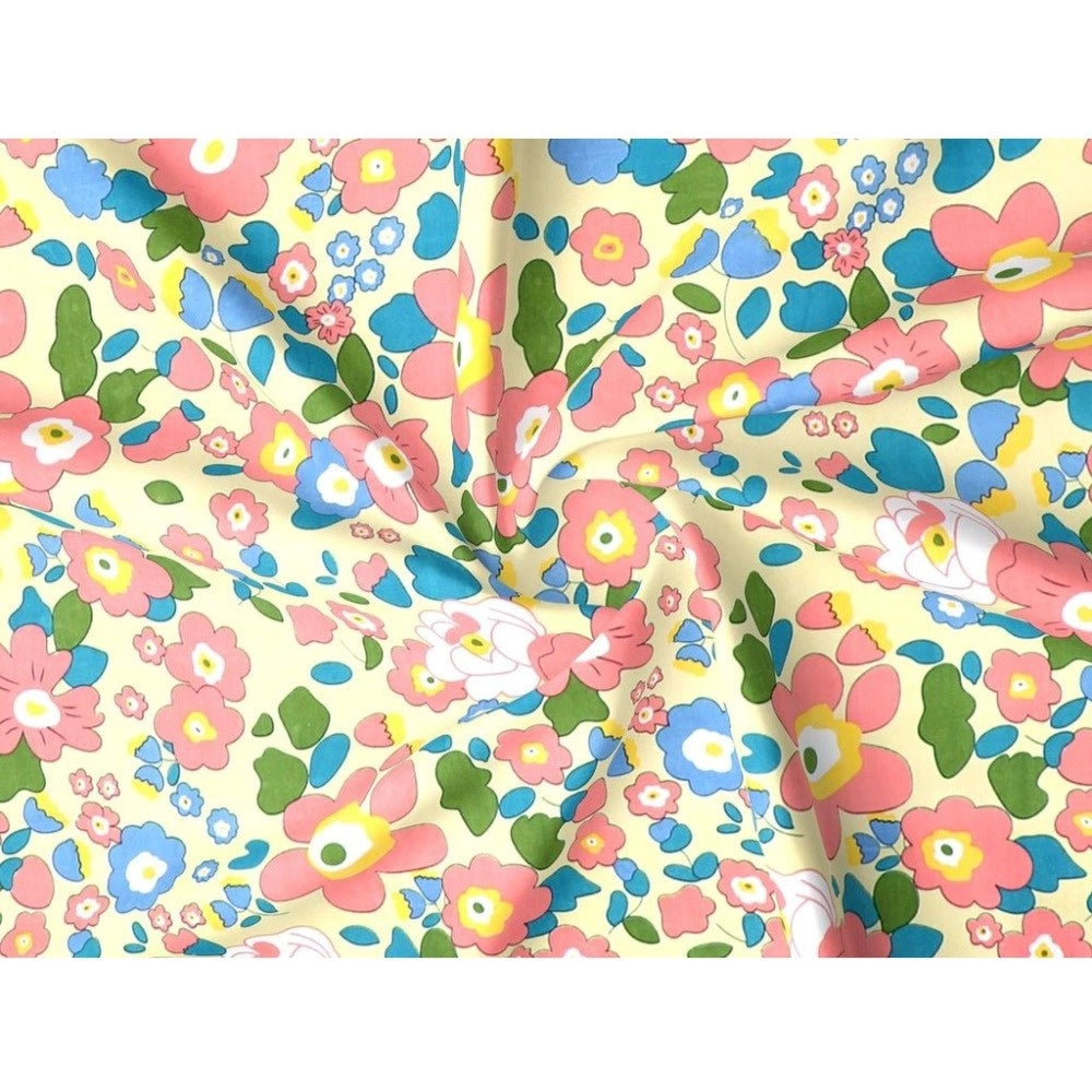 Magnificent Cotton Blend Floral Printed Single Bedsheet with 1 Pillow Cover