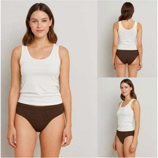 Modern Pack of 3 Women's Cotton Solid Hipster Panty