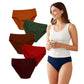 Modern Pack of 6 Women's Cotton Solid Hipster Panty