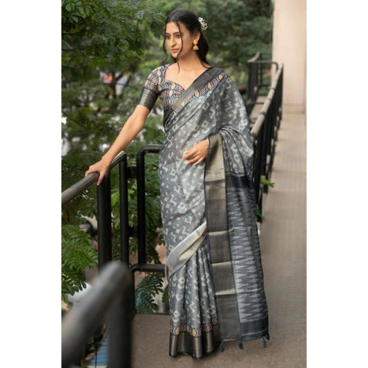 Tremendous Women's Polyester Printed Saree With Blouse Piece