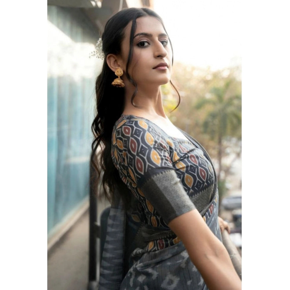 Tremendous Women's Polyester Printed Saree With Blouse Piece