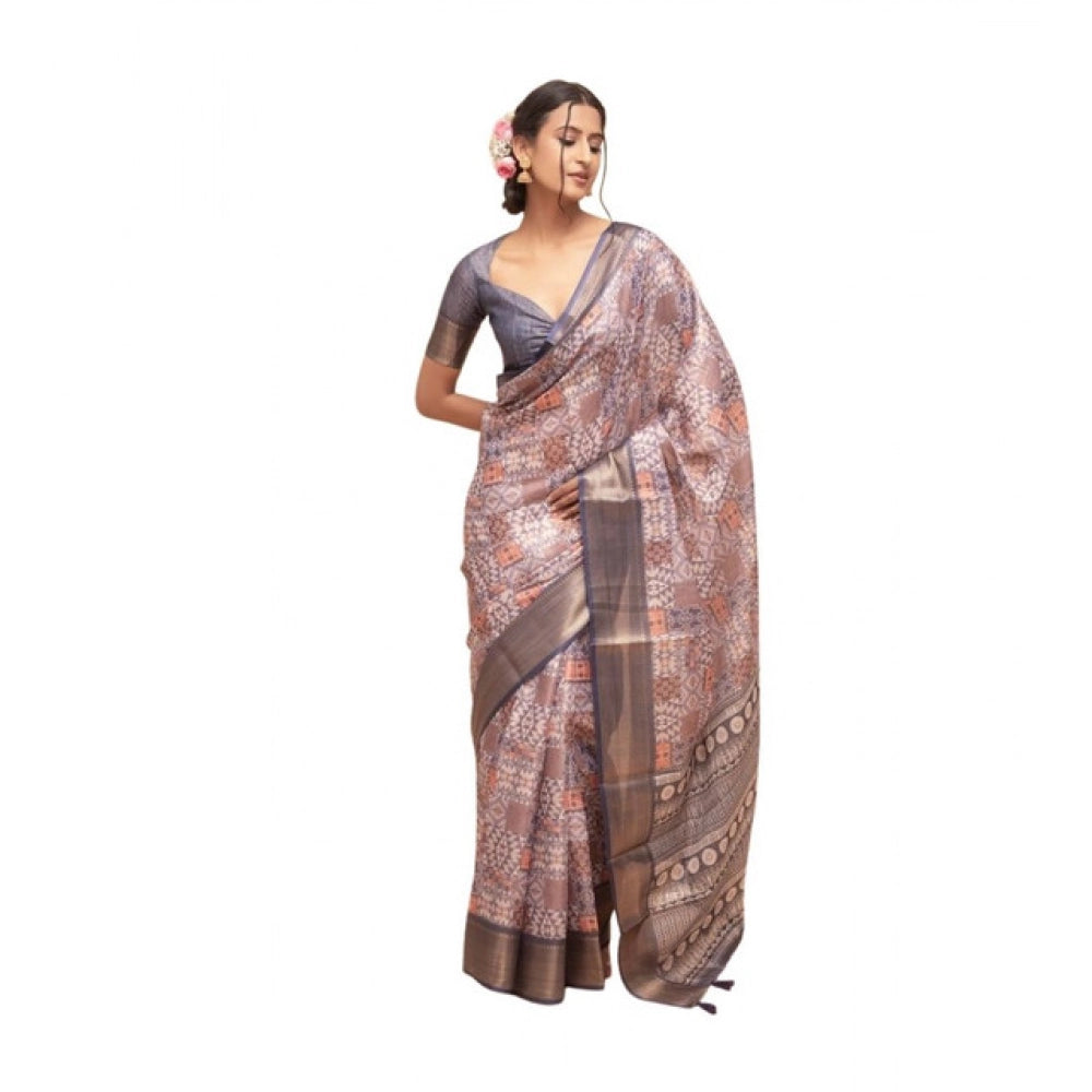 Tremendous Women's Polyester Printed Saree With Blouse Piece