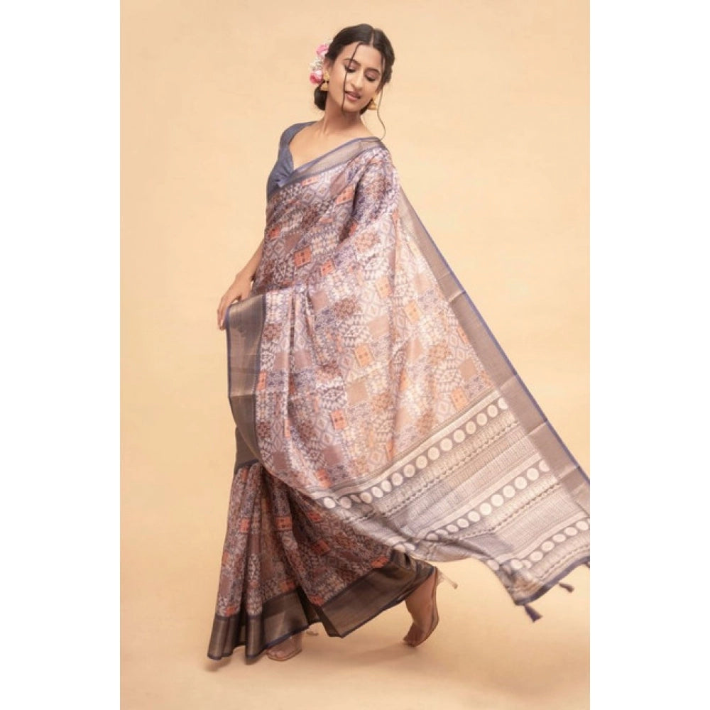 Tremendous Women's Polyester Printed Saree With Blouse Piece