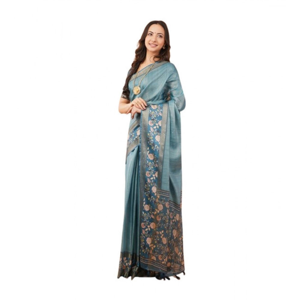 Tremendous Women's Polyester Printed Saree With Blouse Piece