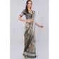 Tremendous Women's Polyester Printed Ready To Wear Saree With Blouse Piece