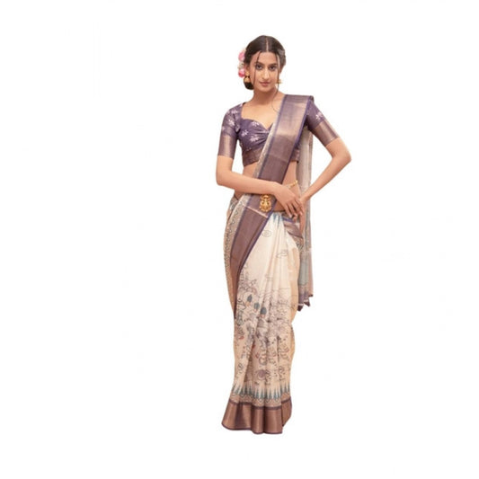 Tremendous Women's Polyester Printed Saree With Blouse Piece