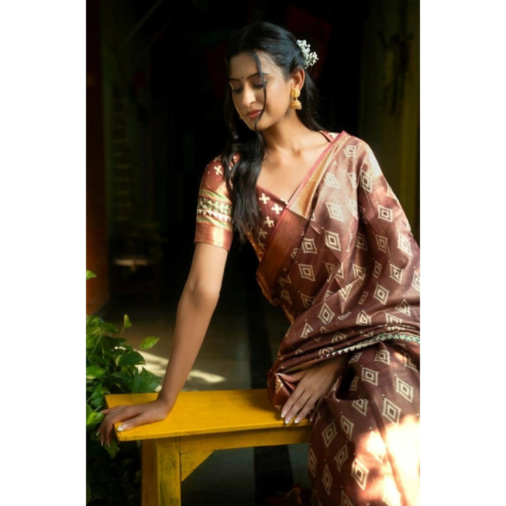 Incredible Women's Polyester Printed Saree With Blouse Piece