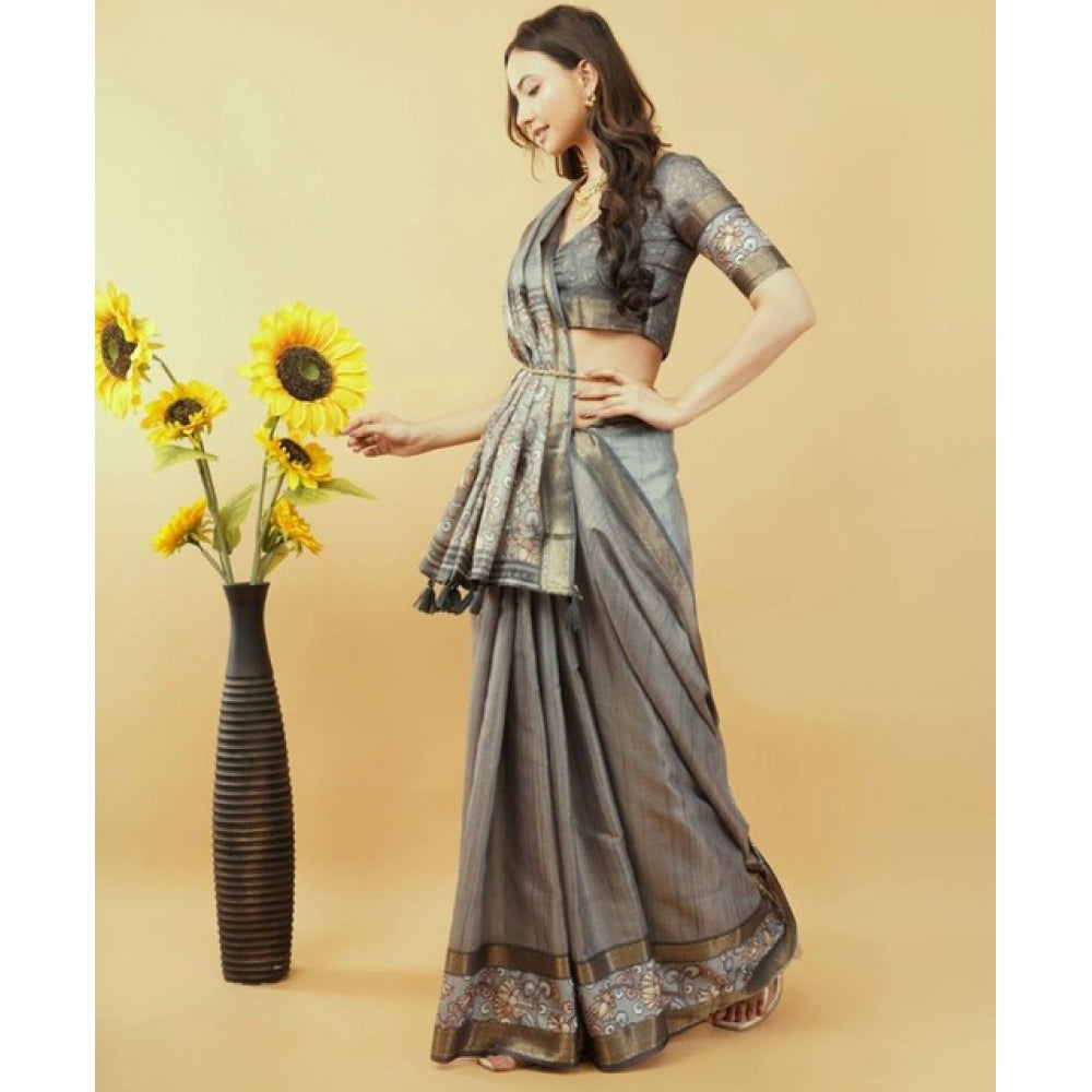 Incredible Women's Polyester Printed Saree With Blouse Piece
