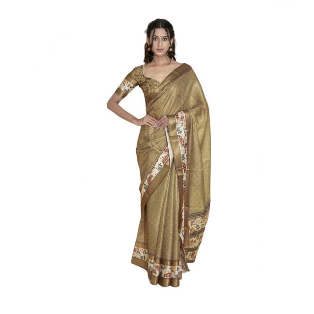Incredible Women's Polyester Printed Saree With Blouse Piece