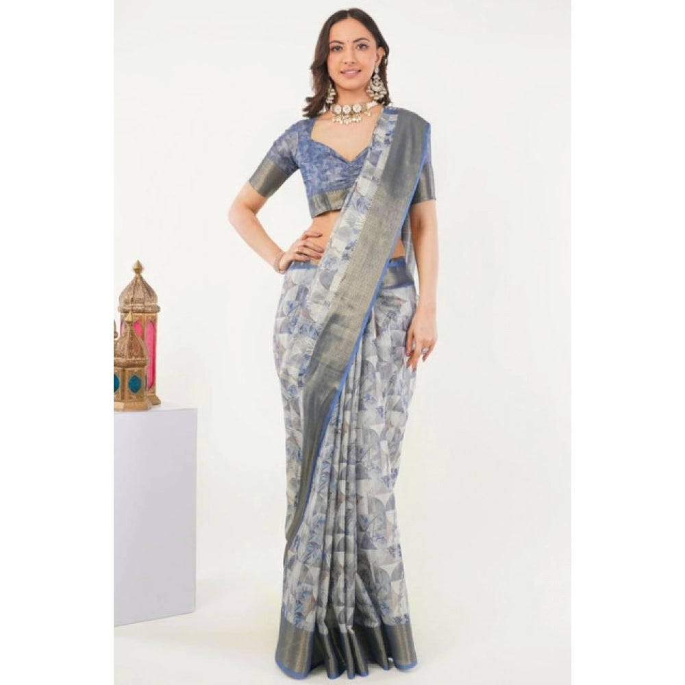 Incredible Women's Polyester Printed Saree With Blouse Piece