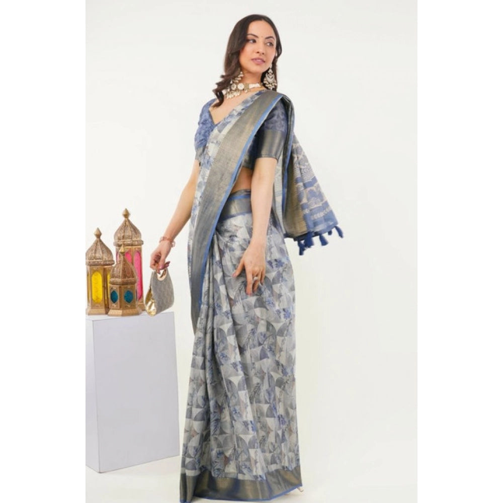 Incredible Women's Polyester Printed Saree With Blouse Piece