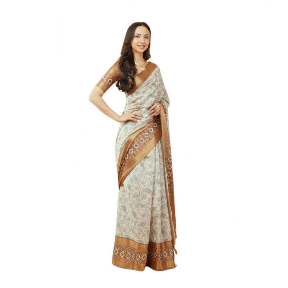 Incredible Women's Polyester Printed Saree With Blouse Piece