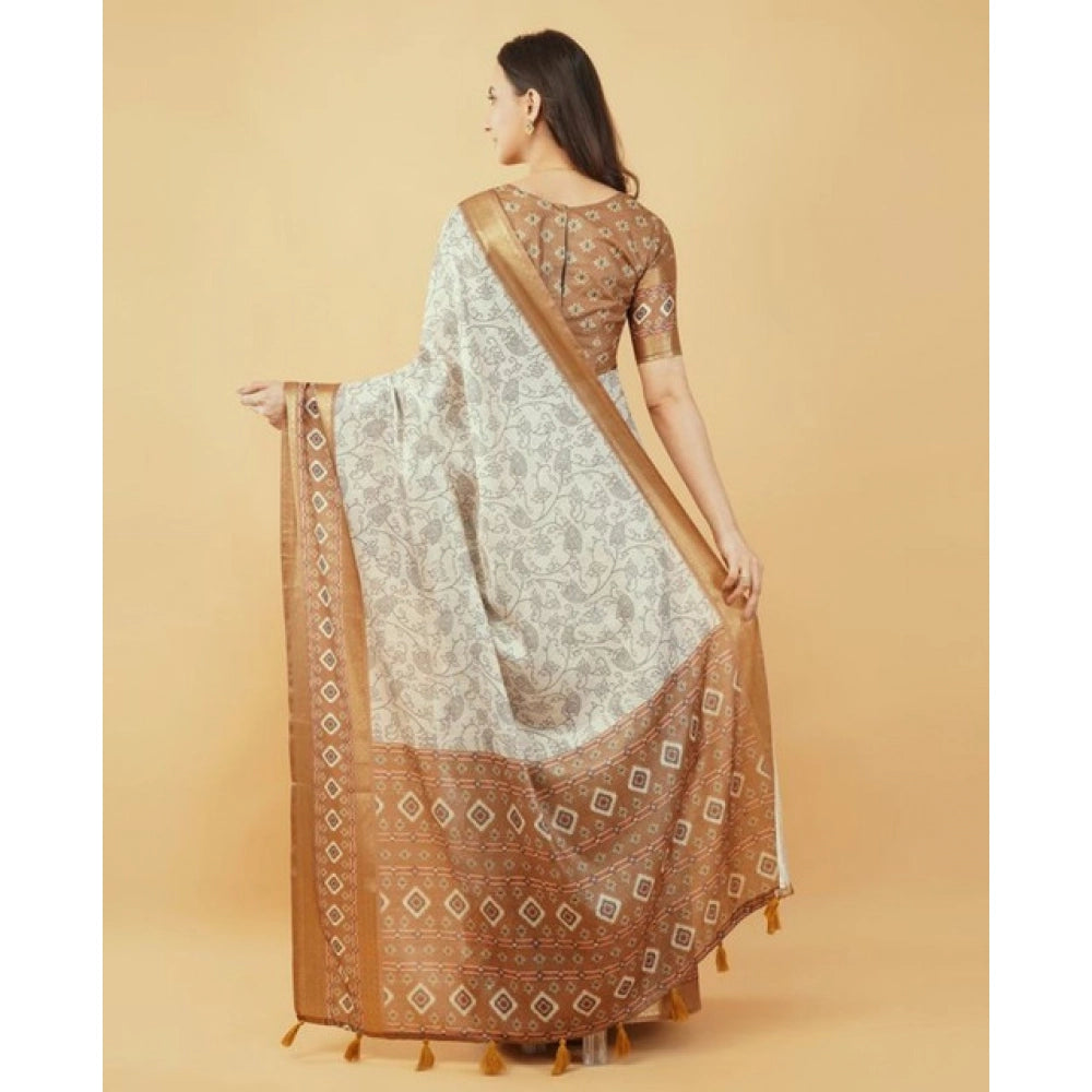 Incredible Women's Polyester Printed Saree With Blouse Piece