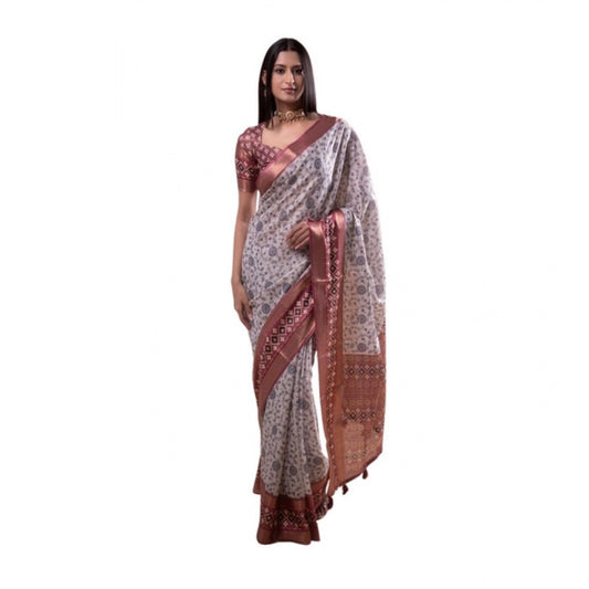 Incredible Women's Polyester Printed Saree With Blouse Piece