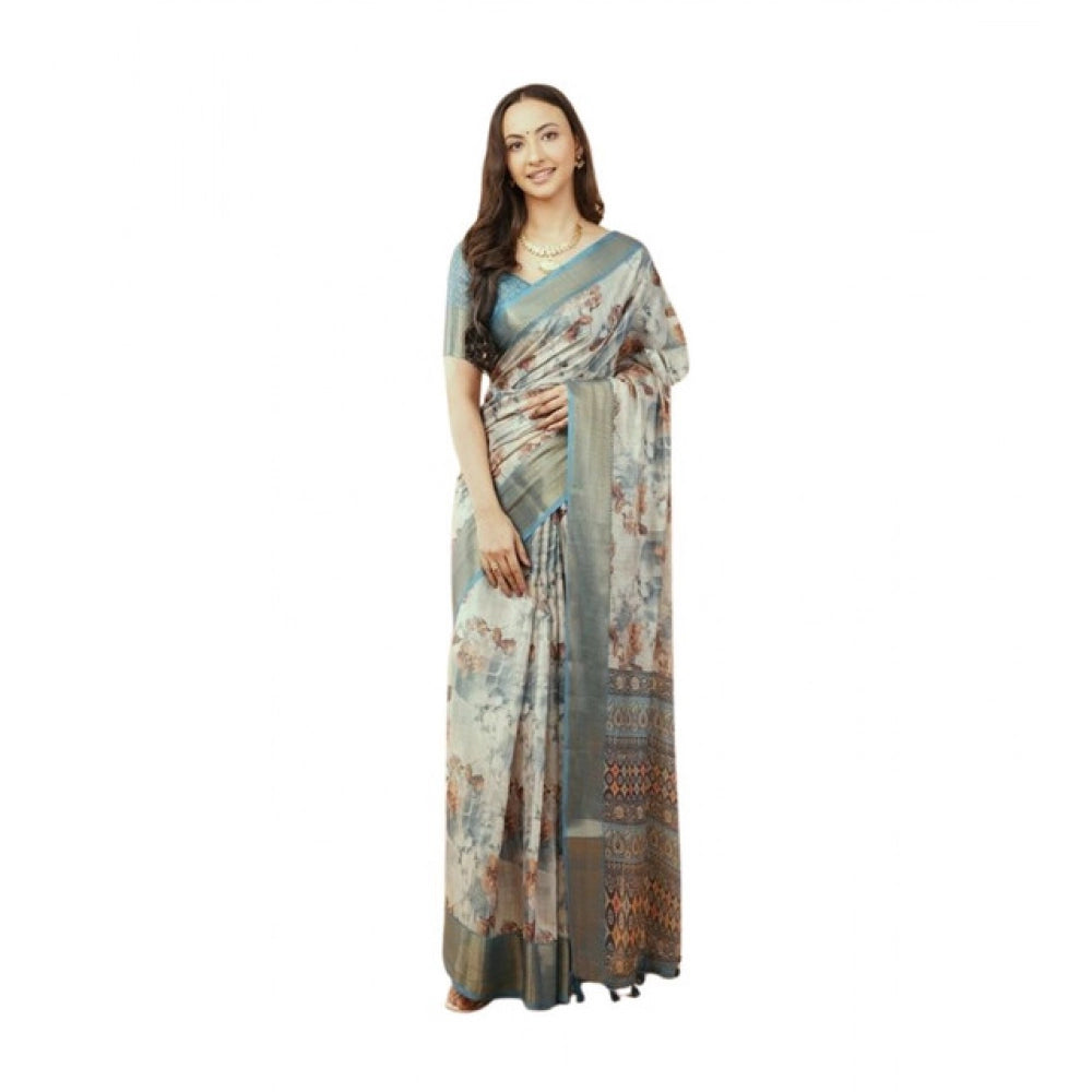 Incredible Women's Polyester Printed Saree With Blouse Piece