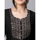 Fabulous Women's Tesla Silk Embroidered U-Neck Kurti With Pant Dupatta Set