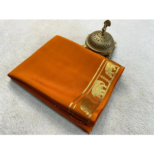 Sophisticated Women's Crepe Chit Pallu Solid Saree With Blouse Piece