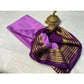 Appealing Women's Crepe Chit Pallu Solid Saree With Blouse Piece