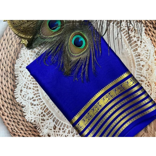 Appealing Women's Crepe Chit Pallu Solid Saree With Blouse Piece