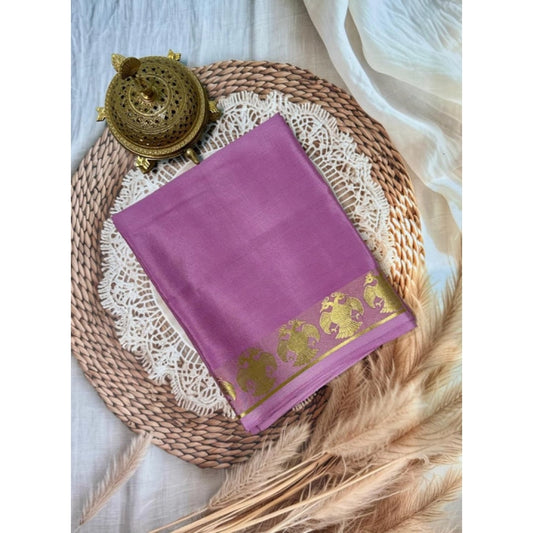 Appealing Women's Crepe Chit Pallu Solid Saree With Blouse Piece