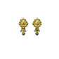 Exquisite Women's Pack of 2 Brass Gold-Plated Earrings