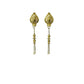 Exquisite Women's Pack of 2 Brass Gold-Plated Earrings