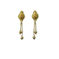 Exquisite Women's Pack of 2 Brass Gold-Plated Earrings
