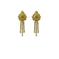 Exquisite Women's Pack of 2 Brass Gold-Plated Earrings
