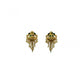Exquisite Women's Pack of 2 Brass Gold-Plated Earrings