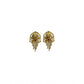Exquisite Women's Pack of 2 Brass Gold-Plated Earrings