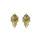 Exquisite Women's Pack of 2 Brass Gold-Plated Earrings