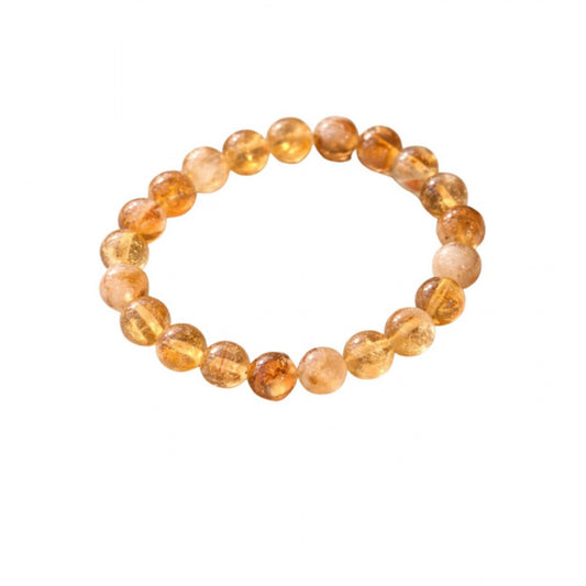 Elegant Natural Crystal 8mm Citrine Bracelet
