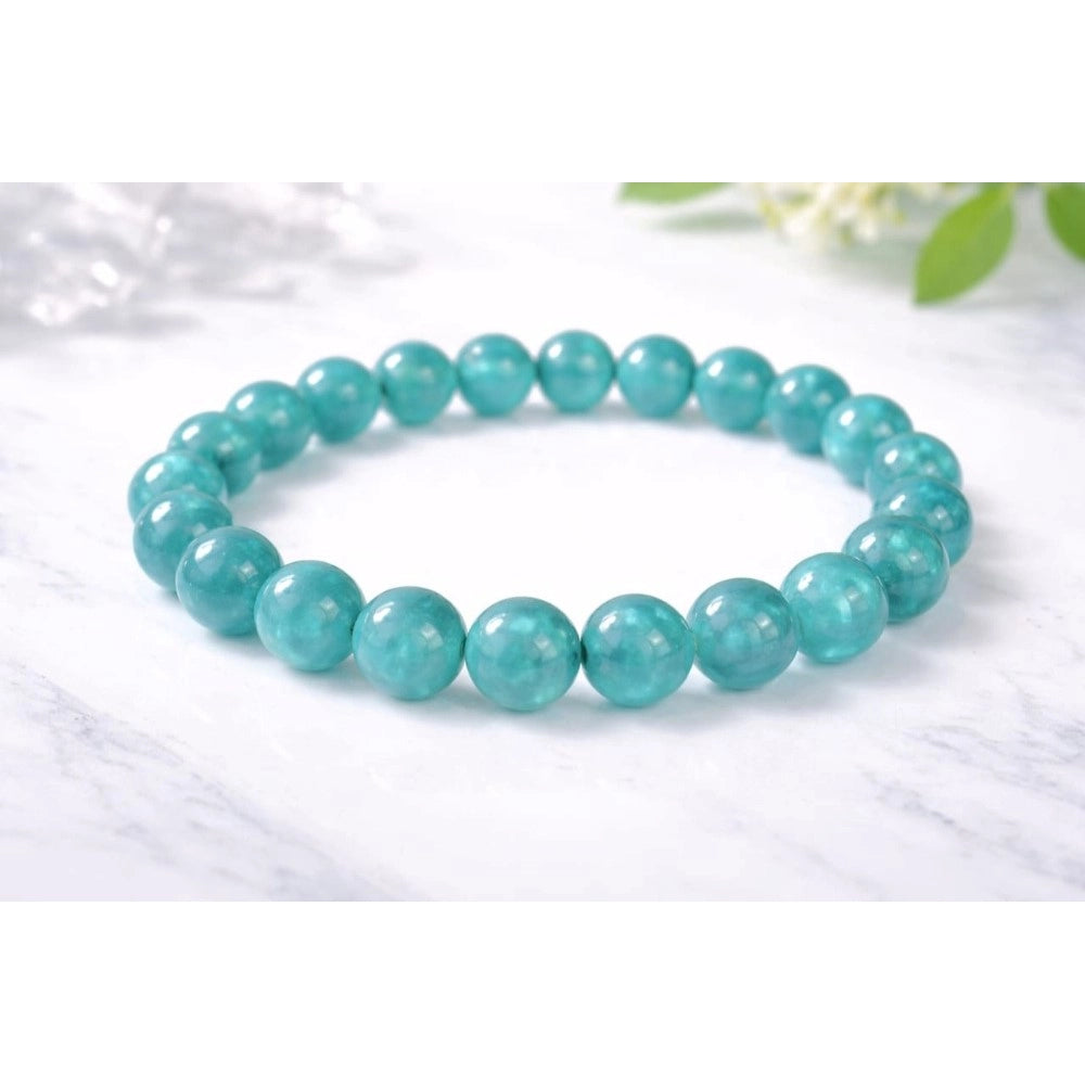 Elegant Natural Crystal 8mm Amazonite Bracelet