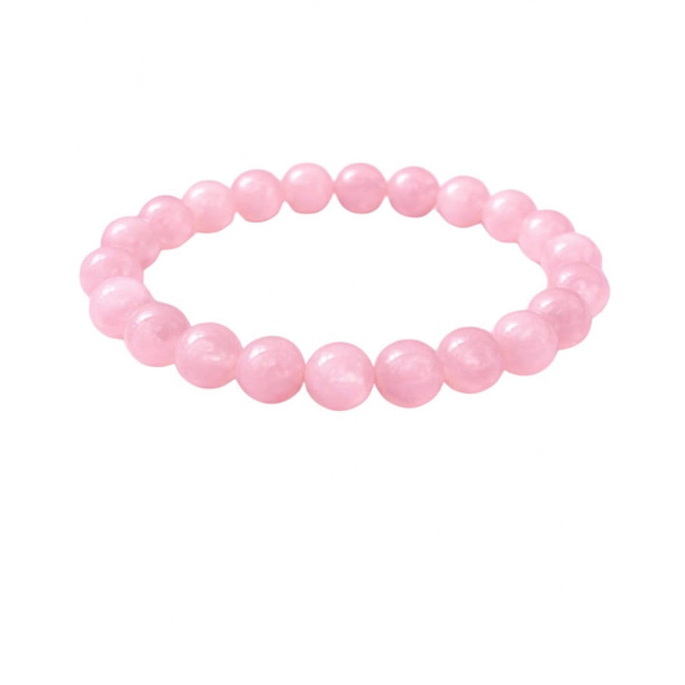 Elegant Natural Crystal 8mm Rose Quartz Bracelet