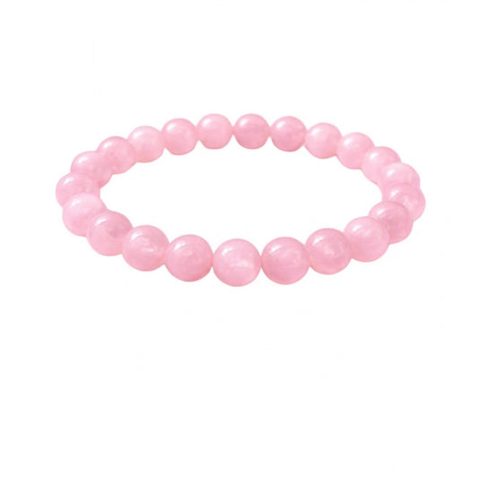 Elegant Natural Crystal 8mm Rose Quartz Bracelet