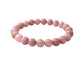 Elegant Natural Crystal 8mm Rhodonite Bracelet