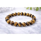 Elegant Natural Crystal 8mm Tiger Eye Bracelet