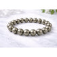 Elegant Natural Crystal 8mm Pyrite Bracelet