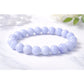 Elegant Natural Crystal 8mm Bluelace Agate Bracelet