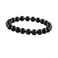 Elegant Natural Crystal 8mm Black Tourmaline Bracelet