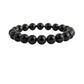 Elegant Natural Crystal 8mm Black Obsidian Bracelet