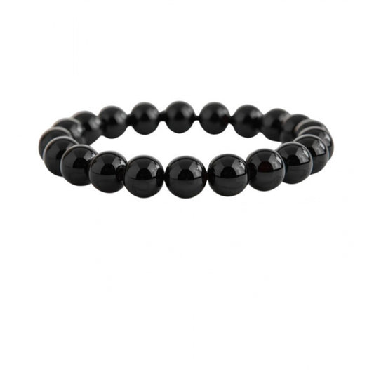 Elegant Natural Crystal 8mm Black Obsidian Bracelet