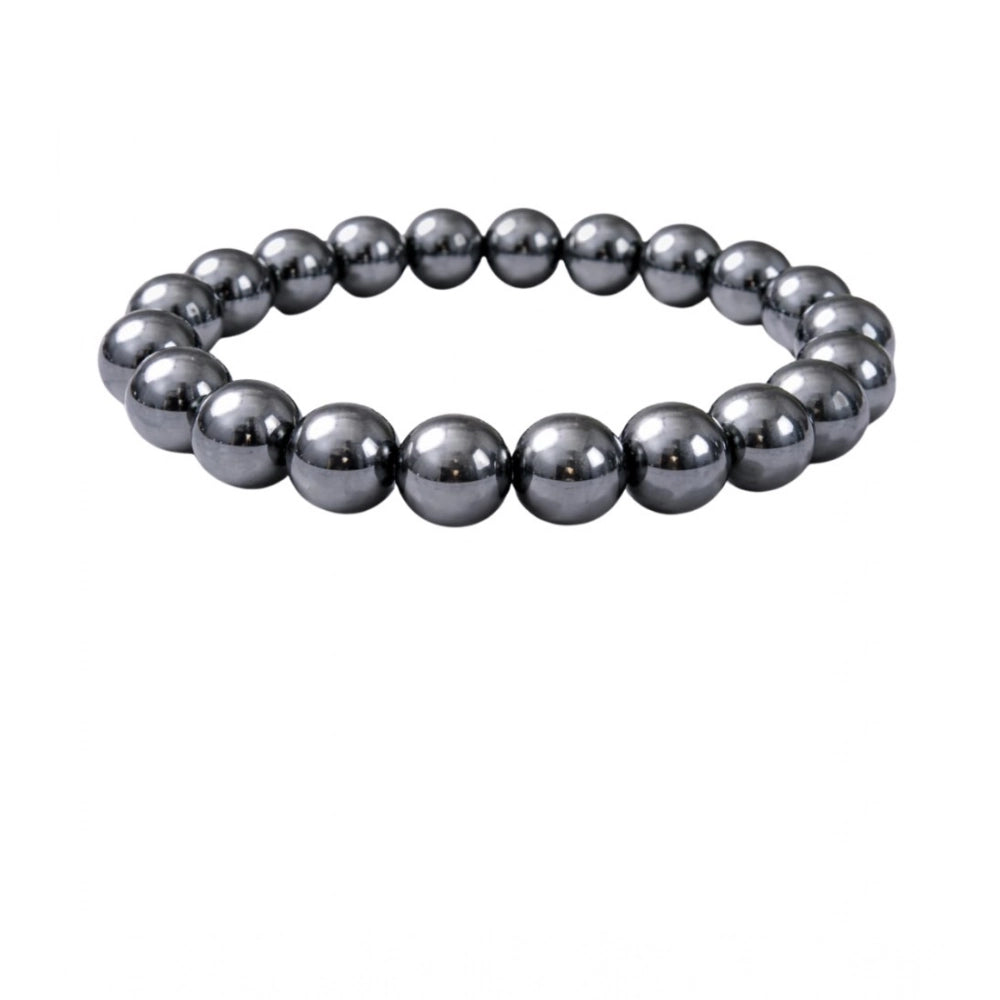 Elegant Natural Crystal 8mm Hematite Bracelet