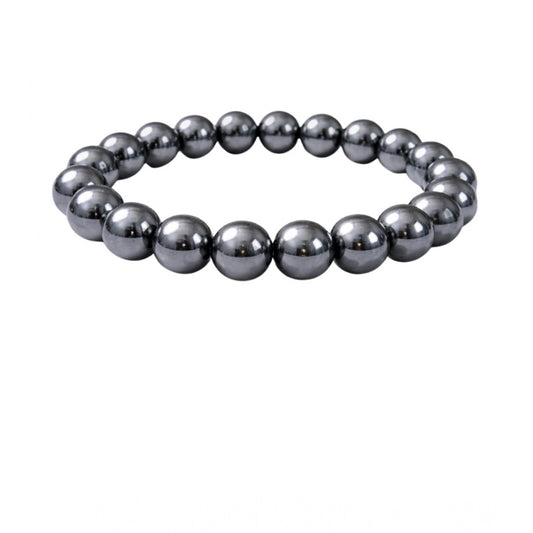 Elegant Natural Crystal 8mm Hematite Bracelet